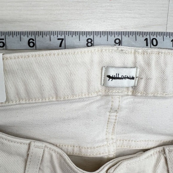 NEW J Jill Denim Jeans Women Size 16 Petite Cream Modern Slim Boot Cut Stretch - Picture 8 of 16